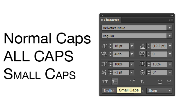 create small caps in word for mac